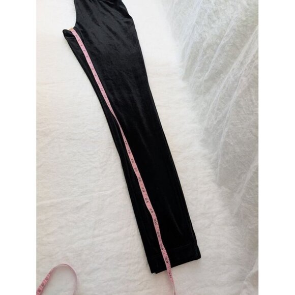 INC International Concepts black velvety leggings high rise women's sz medium K6 - Picture 3 of 7